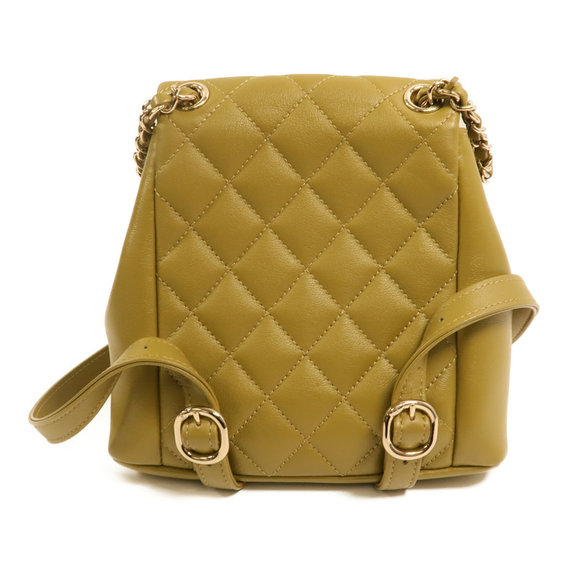 CHANEL 牛皮皮革Duma金扣背包-1