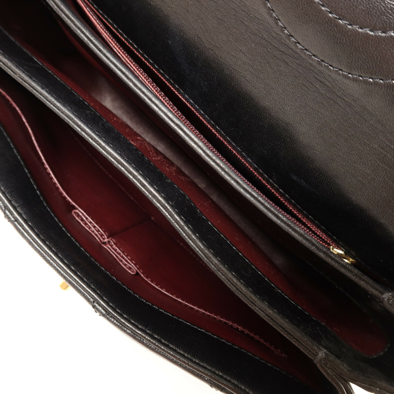 CHANEL 羊皮皮革Trendy CC Top Handle Bag金扣鏈帶手挽肩背兩用袋-4