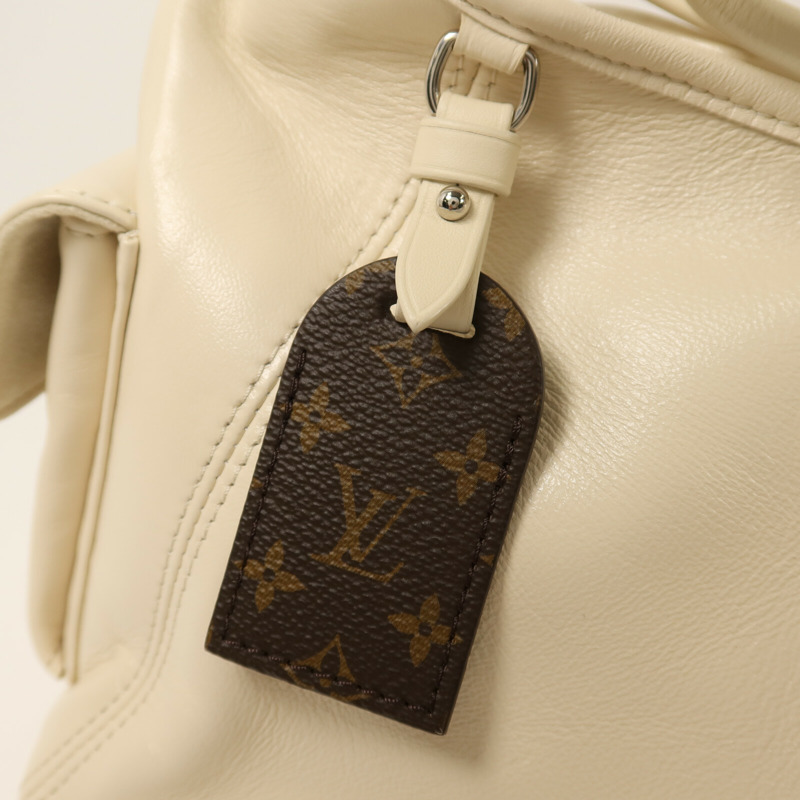 LOUIS VUITTON 羊皮皮革/Monogram CarryAll Cargo Vibe PM銀扣鏈帶手挽肩背兩用袋-8