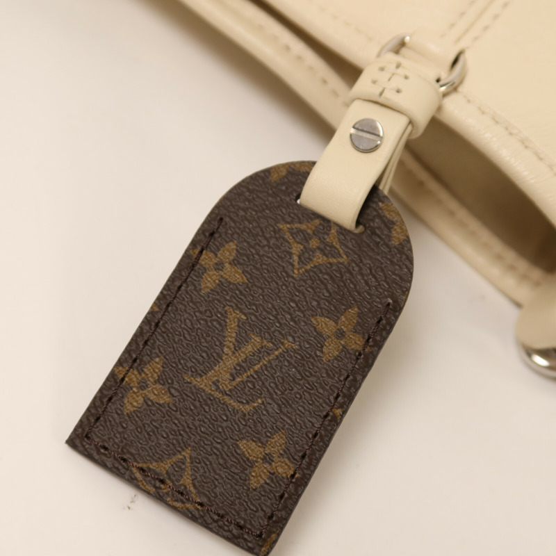 LOUIS VUITTON 羊皮皮革/Monogram CarryAll Cargo Vibe PM銀扣鏈帶手挽肩背兩用袋-17