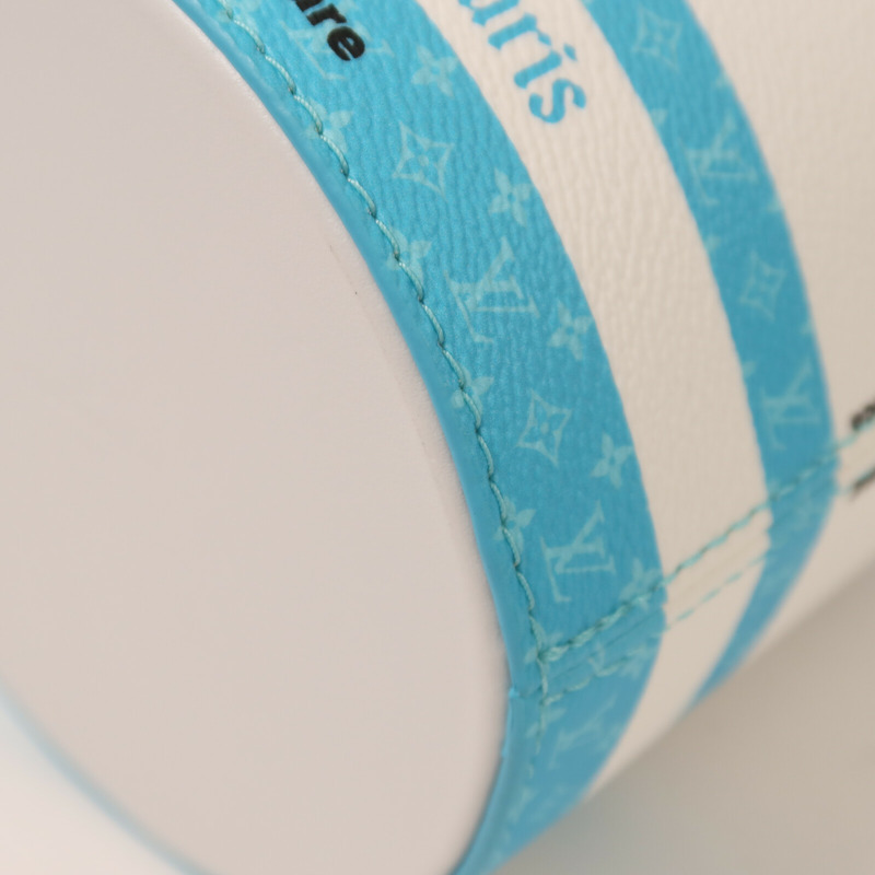 LOUIS VUITTON 塗層帆布/牛皮皮革Paint Can銀扣手挽肩背兩用袋-11