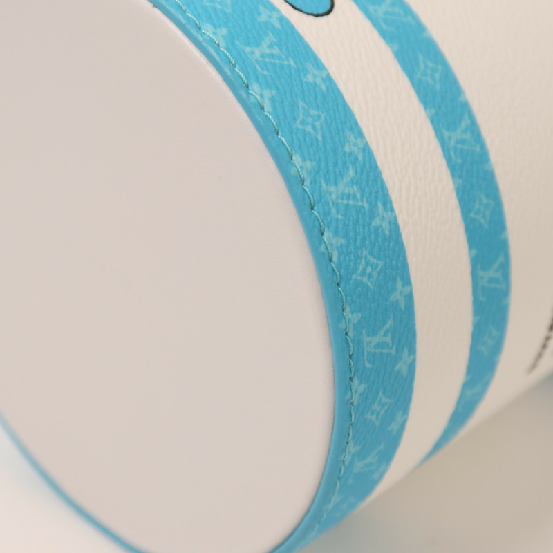 LOUIS VUITTON 塗層帆布/牛皮皮革Paint Can銀扣手挽肩背兩用袋-13