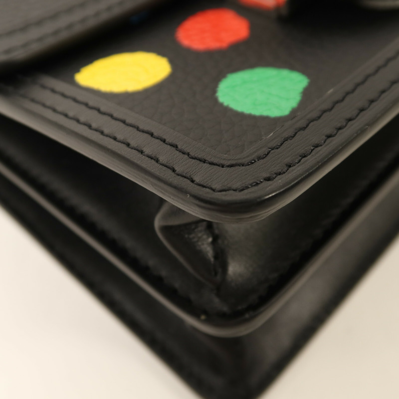 LOUIS VUITTON 牛皮皮革LV X YK Dauphine Mini銀扣肩背袋-9