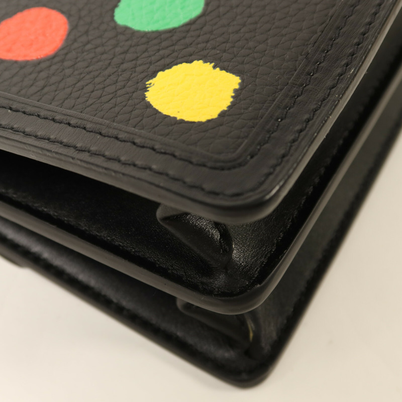 LOUIS VUITTON 牛皮皮革LV X YK Dauphine Mini銀扣肩背袋-11