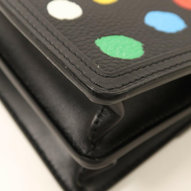 LOUIS VUITTON 牛皮皮革LV X YK Dauphine Mini銀扣肩背袋-12