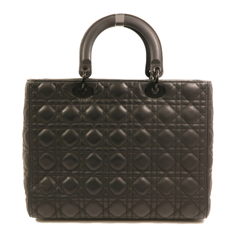 Dior 牛皮皮革Lady Dior Large手挽肩背兩用袋-1