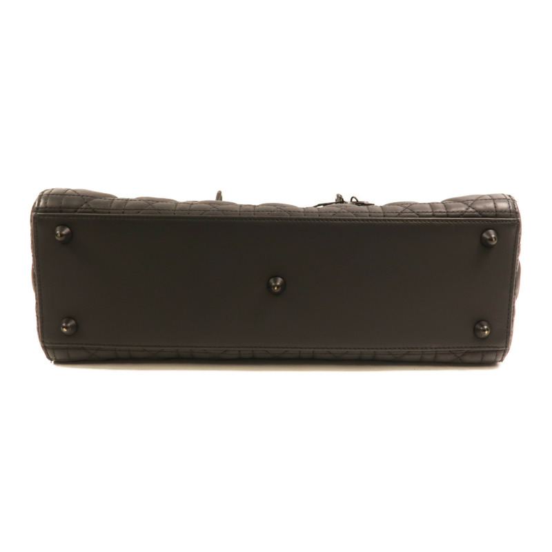 Dior 牛皮皮革Lady Dior Large手挽肩背兩用袋-3