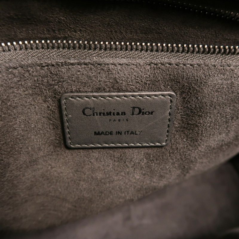 Dior 牛皮皮革Lady Dior Large手挽肩背兩用袋-5