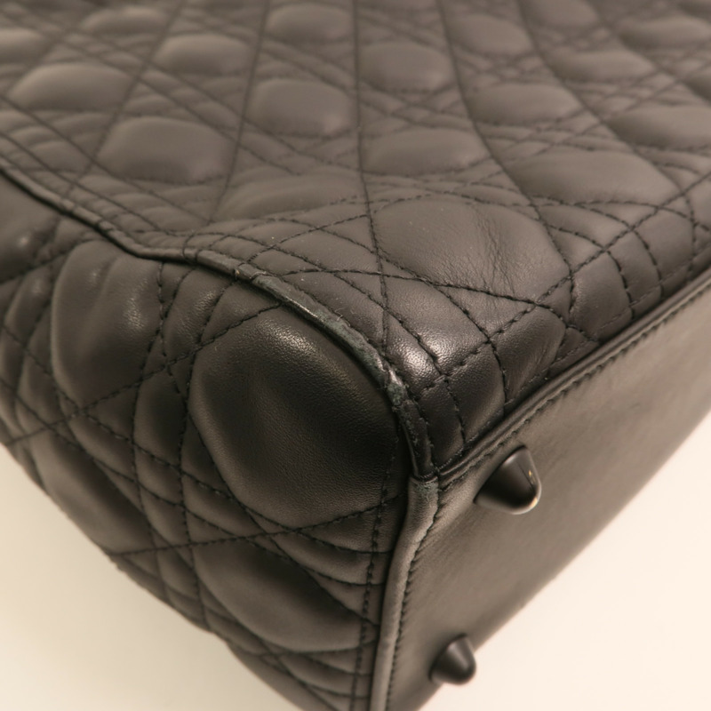 Dior 牛皮皮革Lady Dior Large手挽肩背兩用袋-13