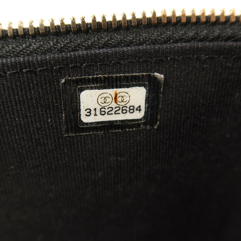 CHANEL 羊皮皮革Vanity Case金扣鏈帶手挽肩背兩用袋-13