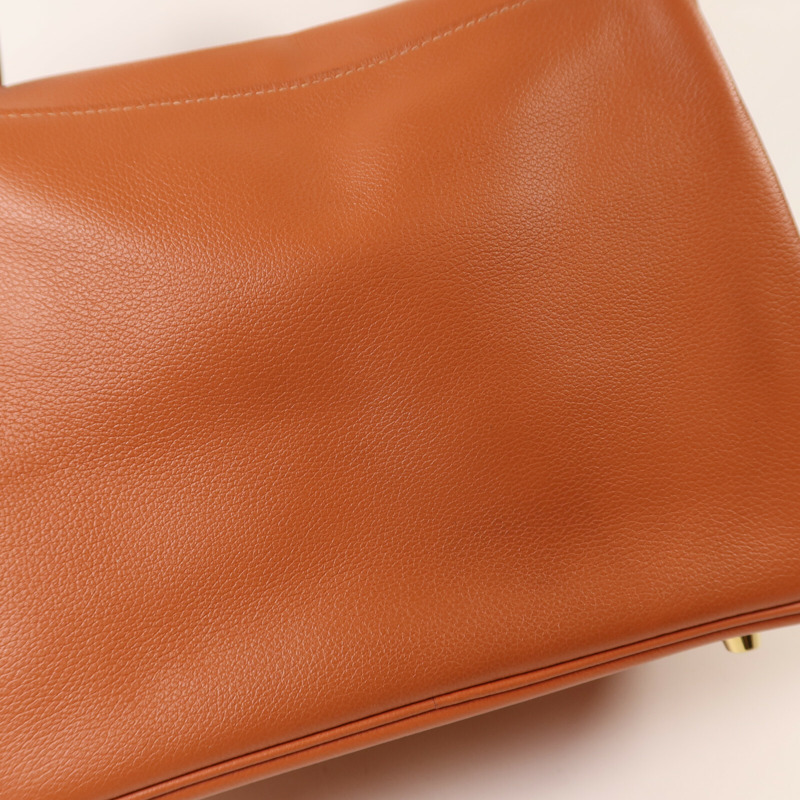 HERMES Evercolor皮革Lindy 26金扣手挽肩背兩用袋Cuivre-14