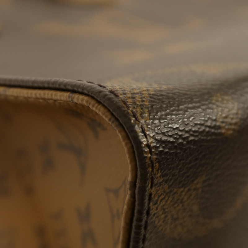 LOUIS VUITTON Monogram Giant/Monogram Reverse On The Go MM金扣手挽肩背兩用袋-8
