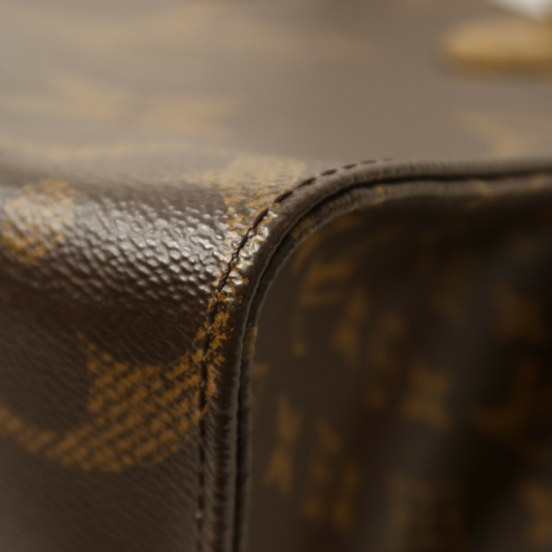 LOUIS VUITTON Monogram Giant/Monogram Reverse On The Go MM金扣手挽肩背兩用袋-9