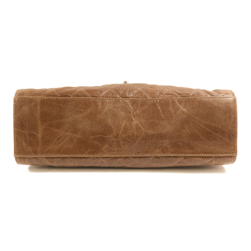 CHANEL 牛皮皮革Chain Shoulder銀扣鏈帶肩背袋-3