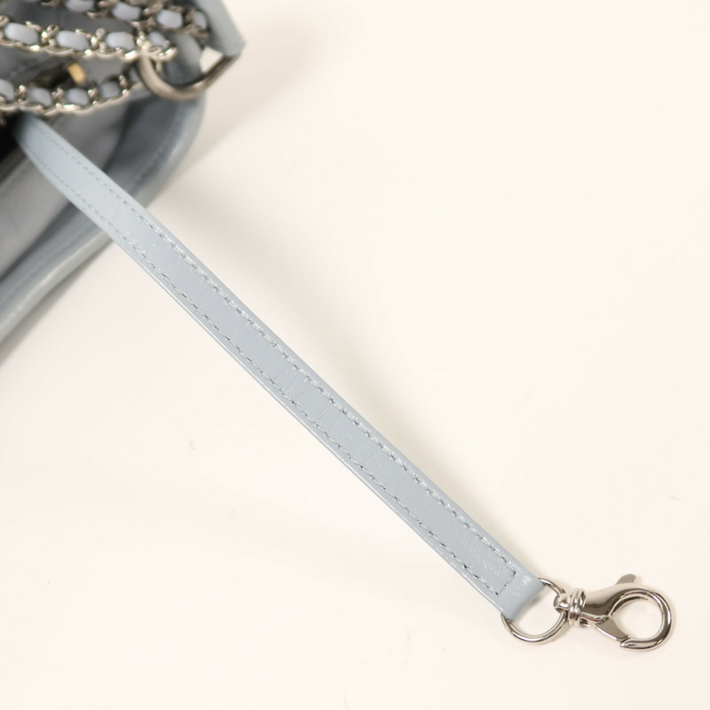 CHANEL 牛皮皮革Gabrielle Small鏈帶肩背袋-15