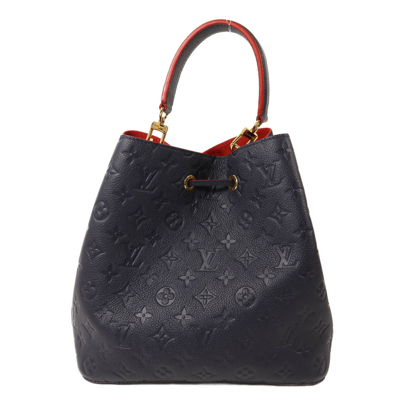 LOUIS VUITTON Monogram Empreinte Neo Noe MM金扣手挽肩背兩用袋-1