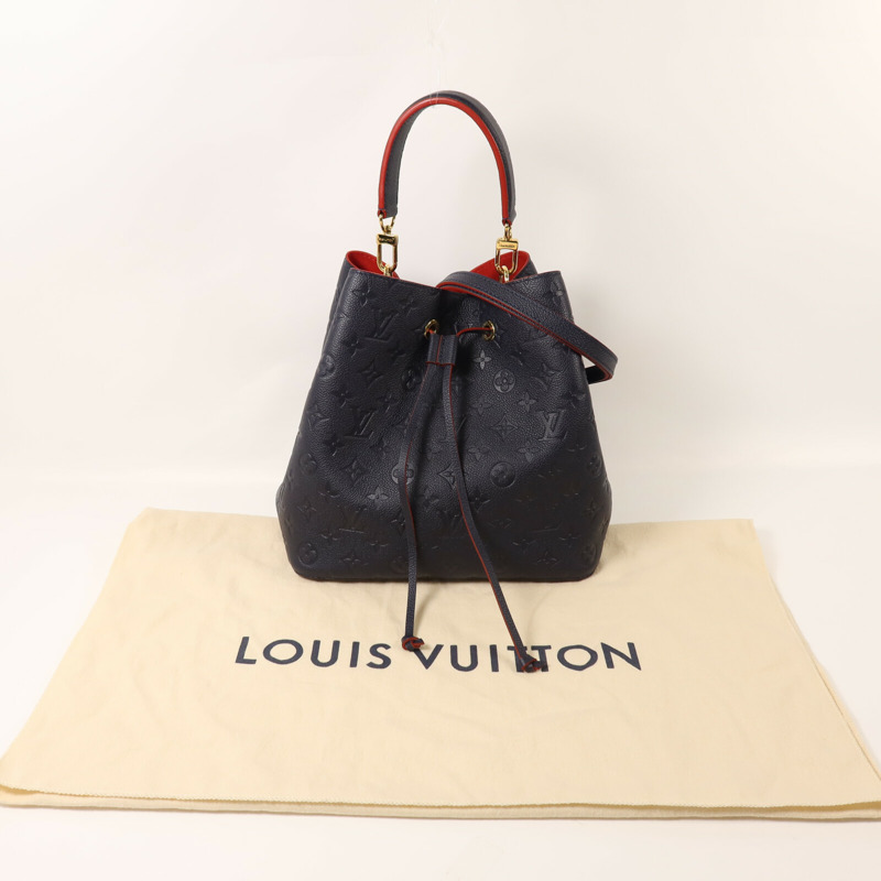LOUIS VUITTON Monogram Empreinte Neo Noe MM金扣手挽肩背兩用袋-8