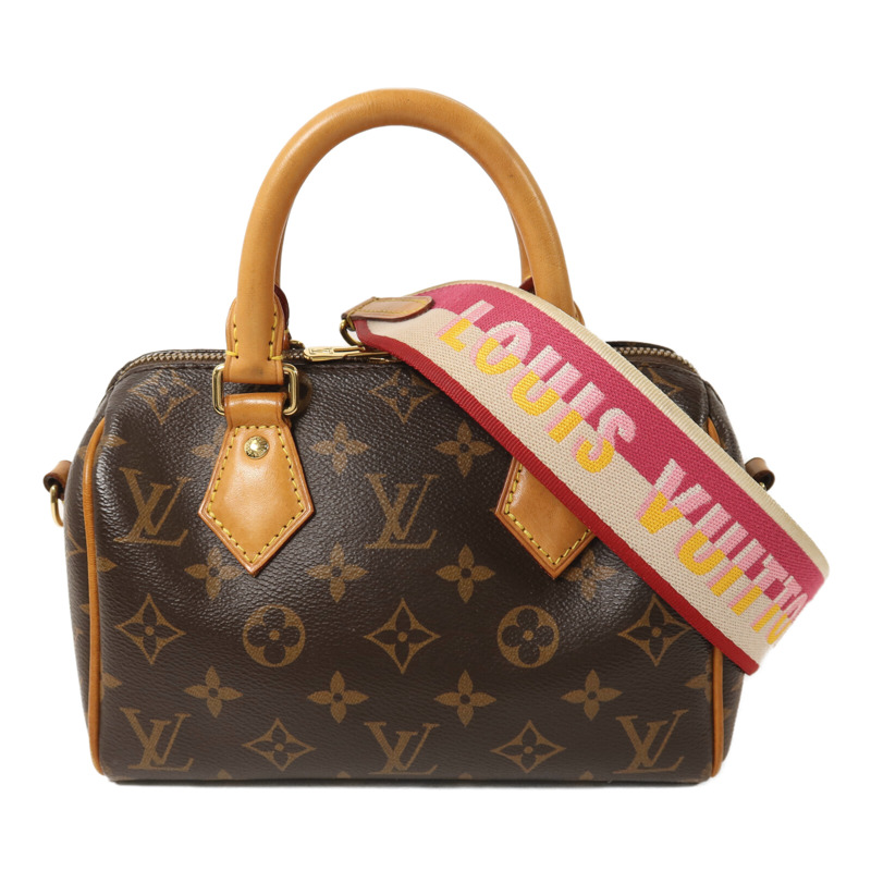 LOUIS VUITTON Monogram Speedy Bandouliere 20金扣手挽肩背兩用袋-0