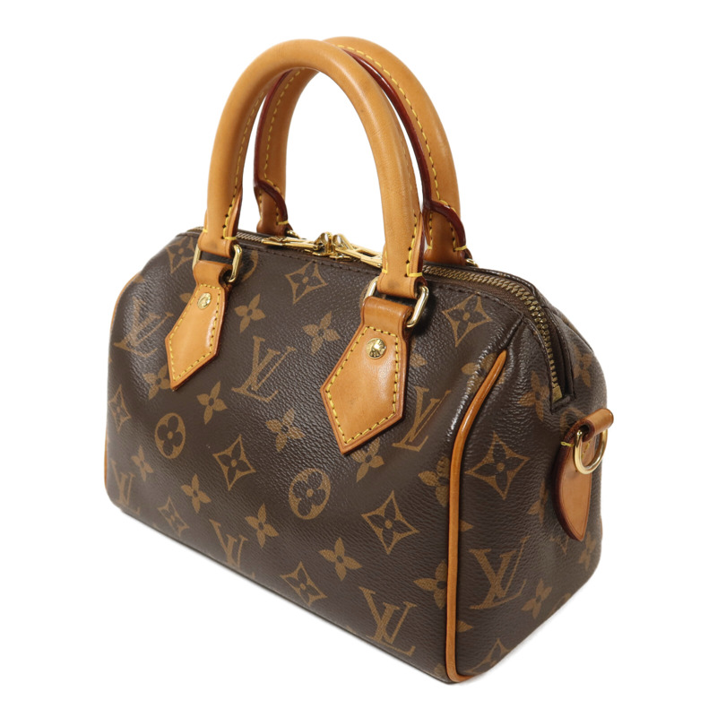 LOUIS VUITTON Monogram Speedy Bandouliere 20金扣手挽肩背兩用袋-2