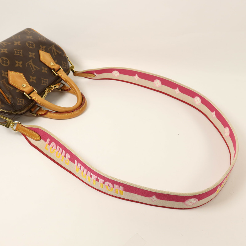 LOUIS VUITTON Monogram Speedy Bandouliere 20金扣手挽肩背兩用袋-7