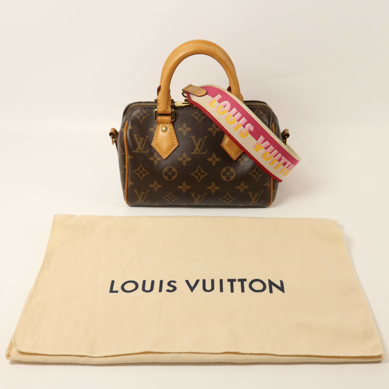 LOUIS VUITTON Monogram Speedy Bandouliere 20金扣手挽肩背兩用袋-8