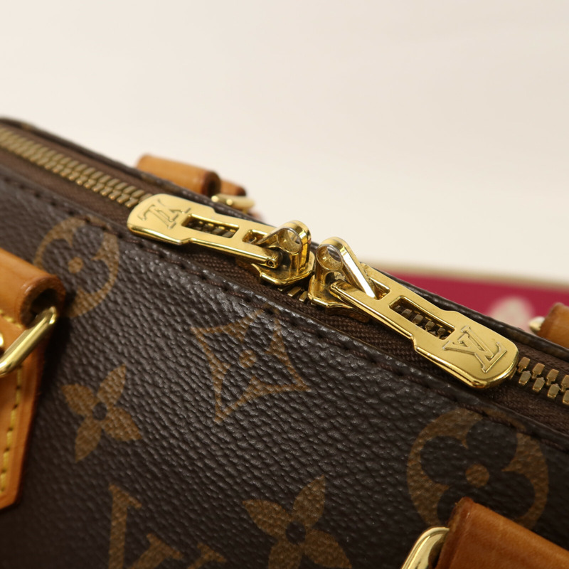 LOUIS VUITTON Monogram Speedy Bandouliere 20金扣手挽肩背兩用袋-9