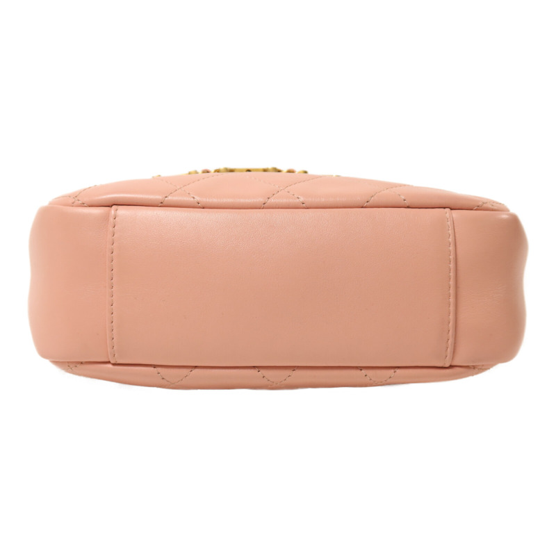 CHANEL 牛皮皮革Camera Shoulder Bag金扣鏈帶肩背袋-3