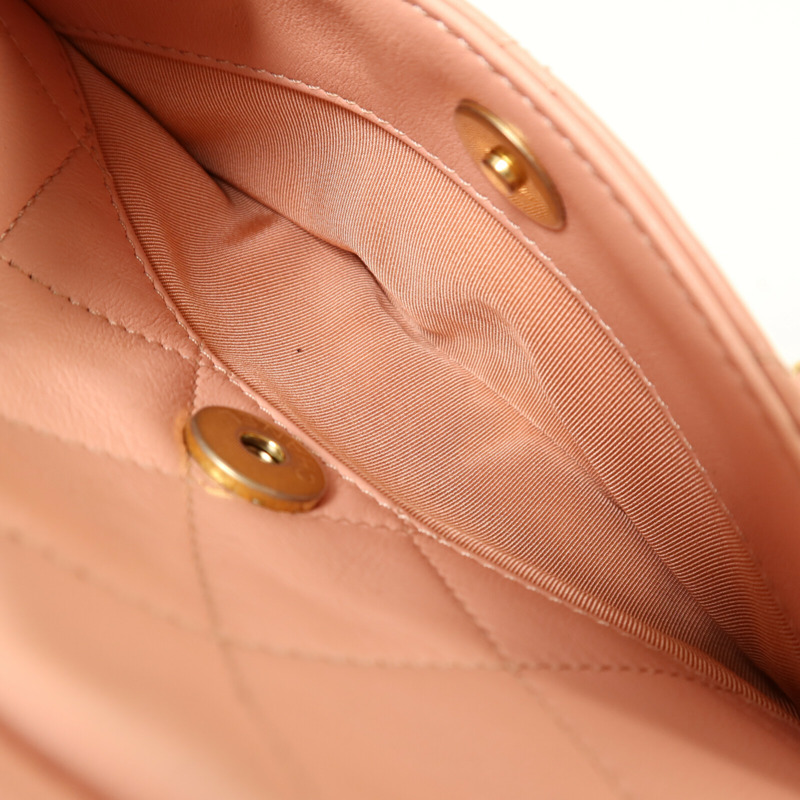 CHANEL 牛皮皮革Camera Shoulder Bag金扣鏈帶肩背袋-5