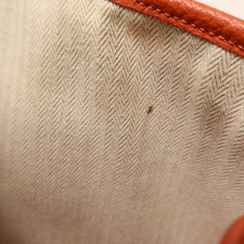 HERMES Negonda皮革Garden Party TPM銀扣手挽袋Capucine-15