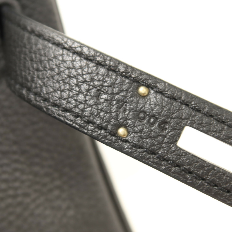 HERMES Togo皮革Birkin 30銀扣手挽袋Noir-6