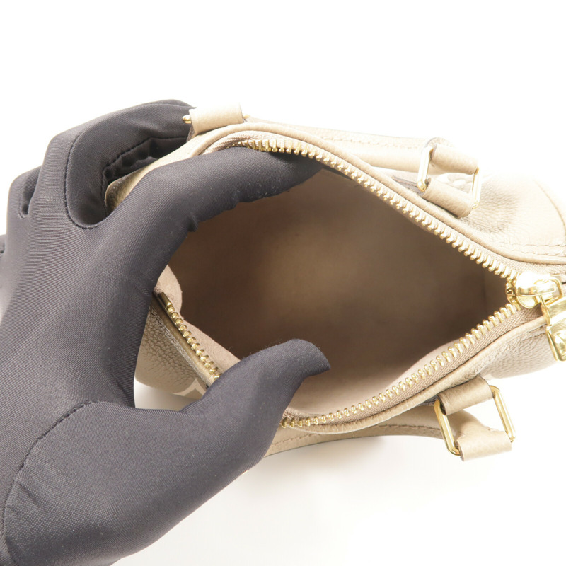 LOUIS VUITTON Monogram Empreinte Nano Speedy金扣手挽肩背兩用袋-4