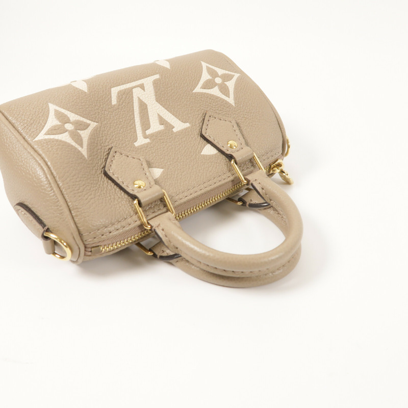 LOUIS VUITTON Monogram Empreinte Nano Speedy金扣手挽肩背兩用袋-6