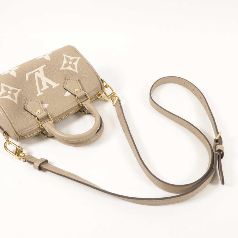 LOUIS VUITTON Monogram Empreinte Nano Speedy金扣手挽肩背兩用袋-7