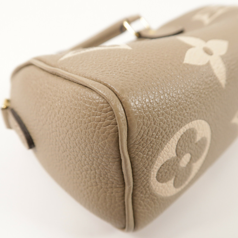 LOUIS VUITTON Monogram Empreinte Nano Speedy金扣手挽肩背兩用袋-9