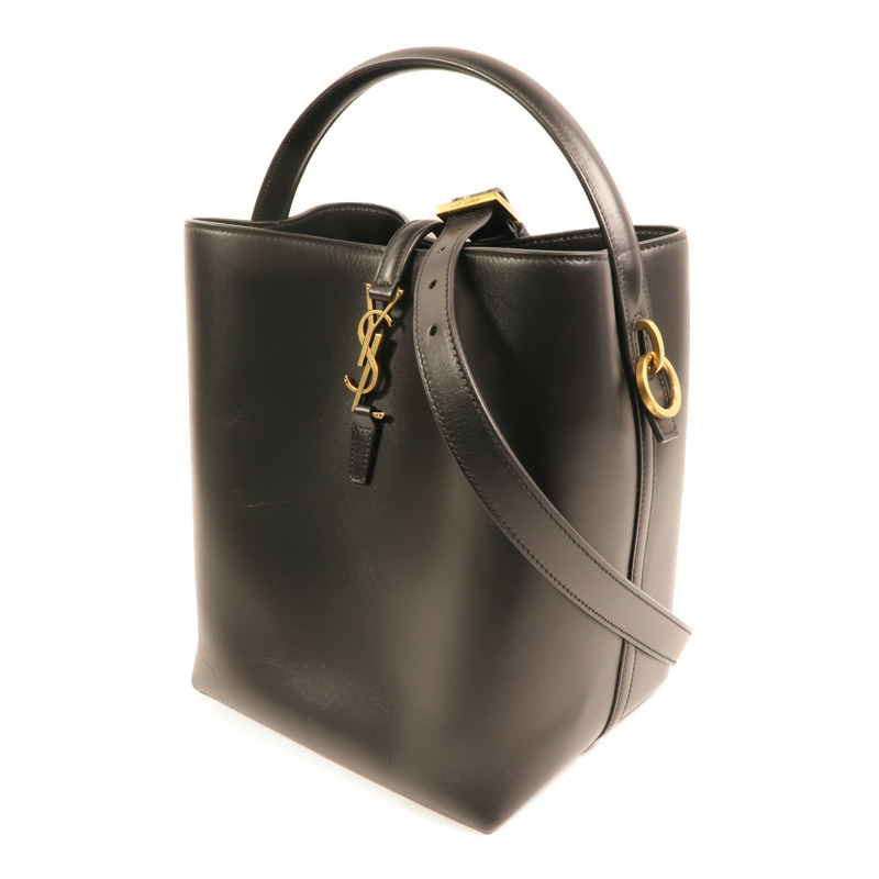 SAINT LAURENT 牛皮皮革Le 37金扣手挽肩背兩用袋-2
