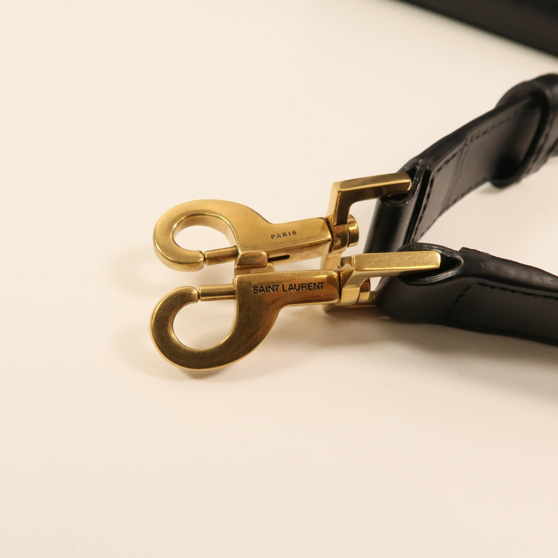 SAINT LAURENT 牛皮皮革Le 37金扣手挽肩背兩用袋-15