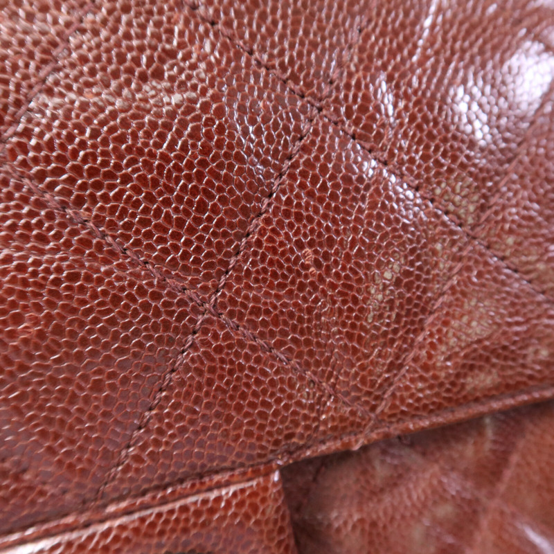 CHANEL 牛皮皮革Chain Shoulder Bag銀扣鏈帶肩背袋-15