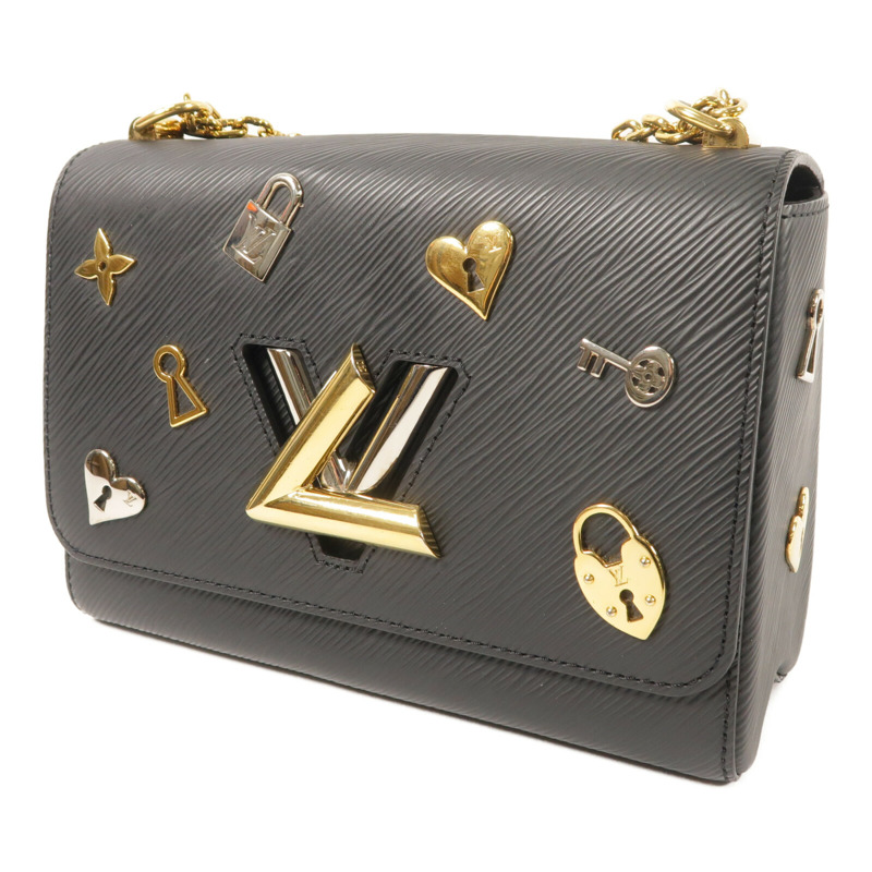 LOUIS VUITTON Epi Twist MM金扣鏈帶肩背袋-1