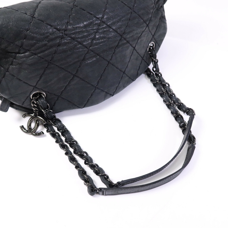 CHANEL 牛皮皮革Chain Shoulder Bag鏈帶肩背袋-8