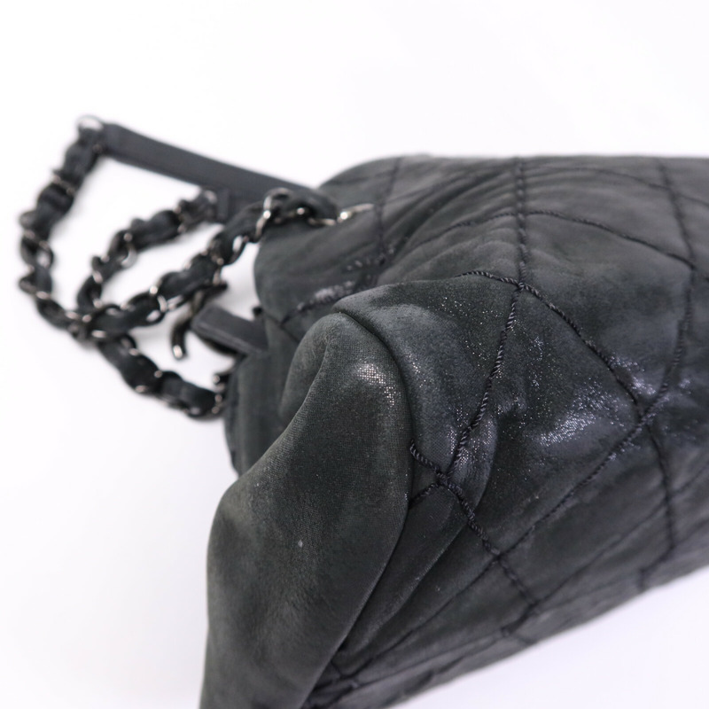 CHANEL 牛皮皮革Chain Shoulder Bag鏈帶肩背袋-12