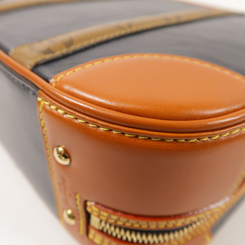 LOUIS VUITTON Monogram Reverse/牛皮皮革Valisette PM金扣手挽肩背兩用袋-13