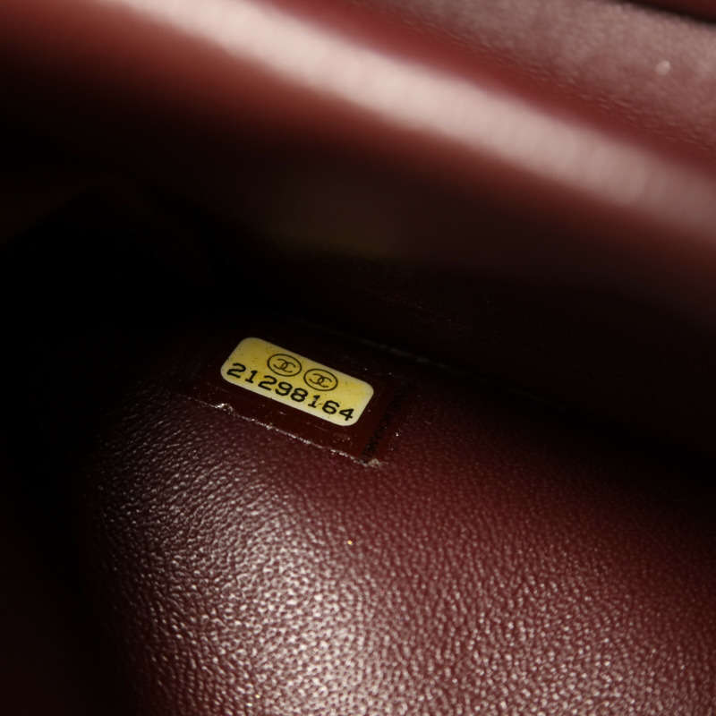 CHANEL 牛皮皮革Chain Shoulder金扣鏈帶肩背袋-6