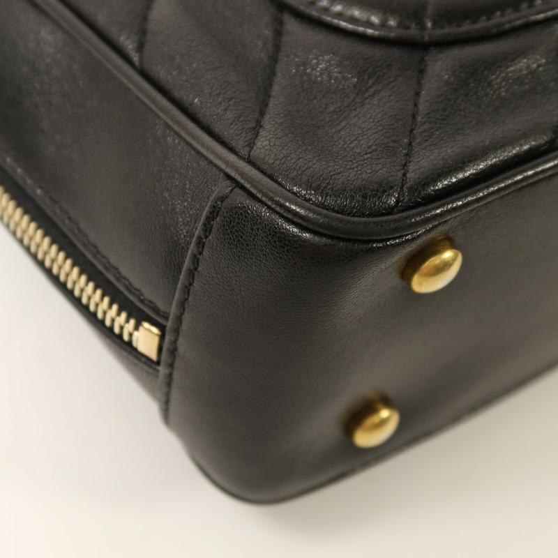 CHANEL 牛皮皮革Chain Shoulder金扣鏈帶肩背袋-14