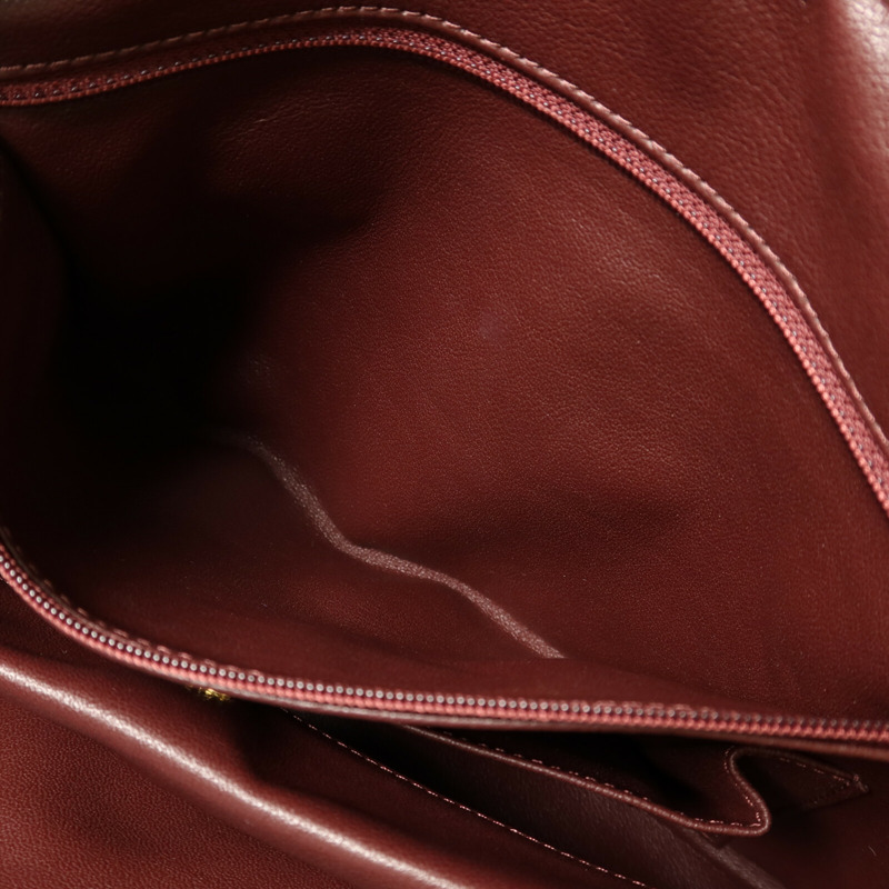 CHANEL 牛皮皮革Chain Shoulder金扣鏈帶肩背袋-18