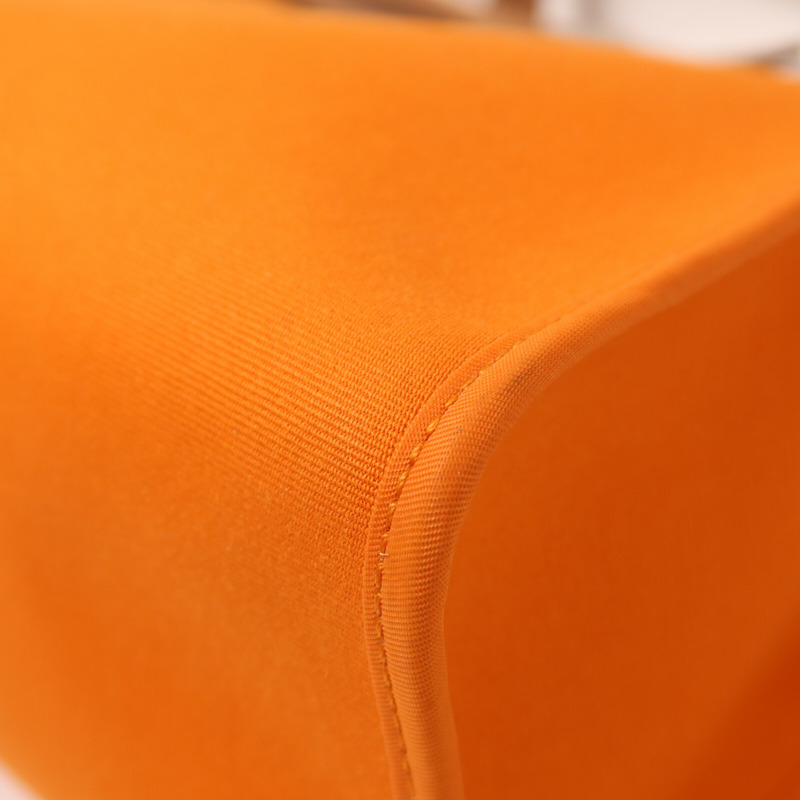 HERMES 帆布Herbag PM銀扣手挽肩背兩用袋Orange-9