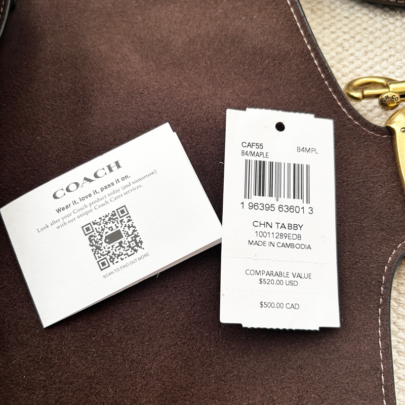 Coach 絎縫 Tabby  CAF55 肩背包-16