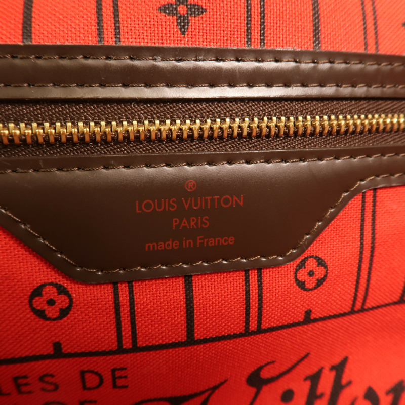 LOUIS VUITTON Damier Neverfull GM金扣肩背袋-5