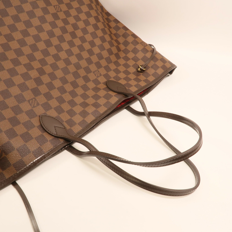 LOUIS VUITTON Damier Neverfull GM金扣肩背袋-8