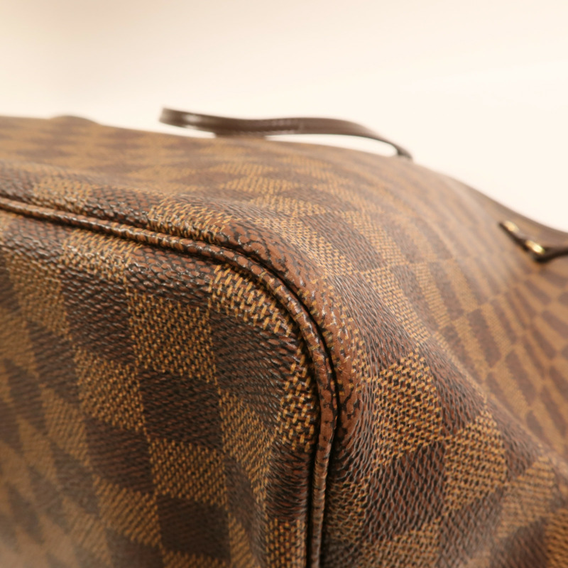LOUIS VUITTON Damier Neverfull GM金扣肩背袋-10