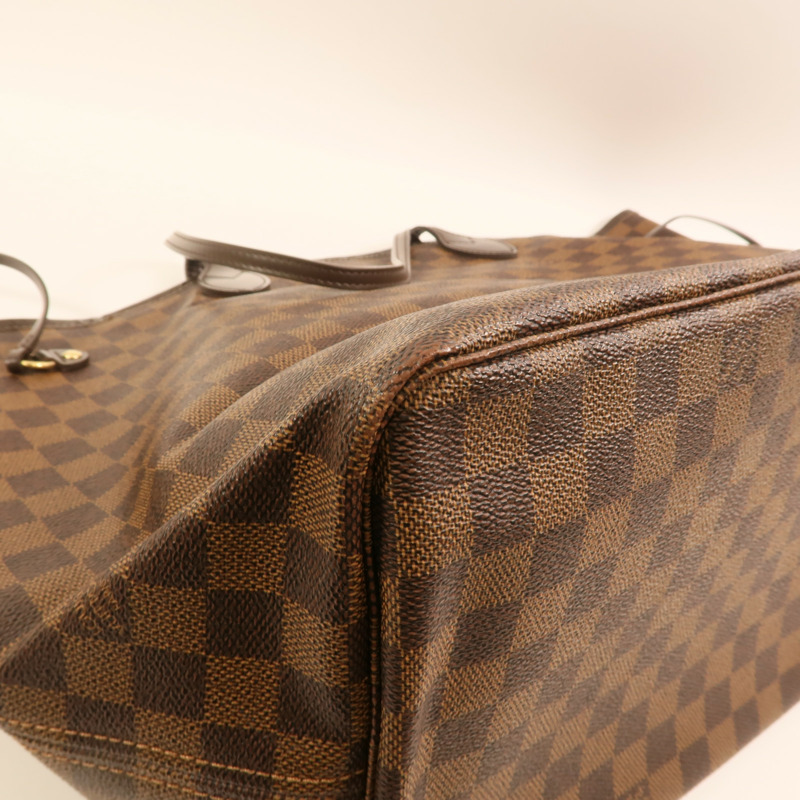 LOUIS VUITTON Damier Neverfull GM金扣肩背袋-13